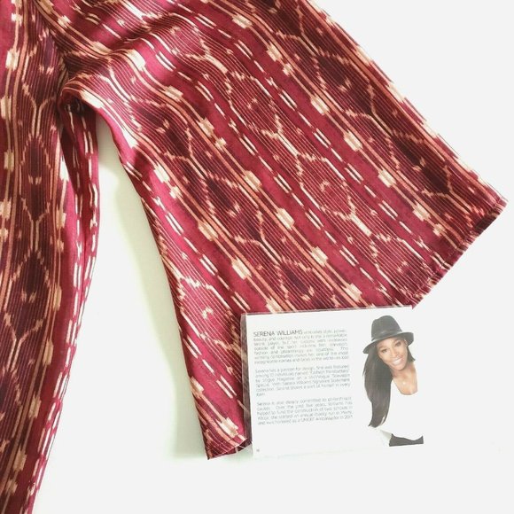 Serena Williams Off-the-Shoulder Tribal Dress Sz L - Picture 5 of 8